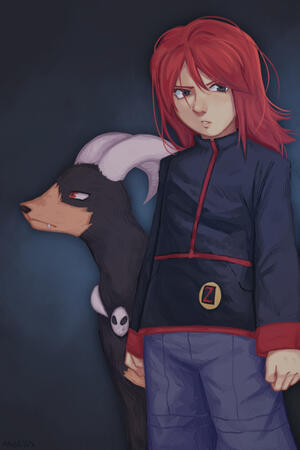 silver & houndoom redraw